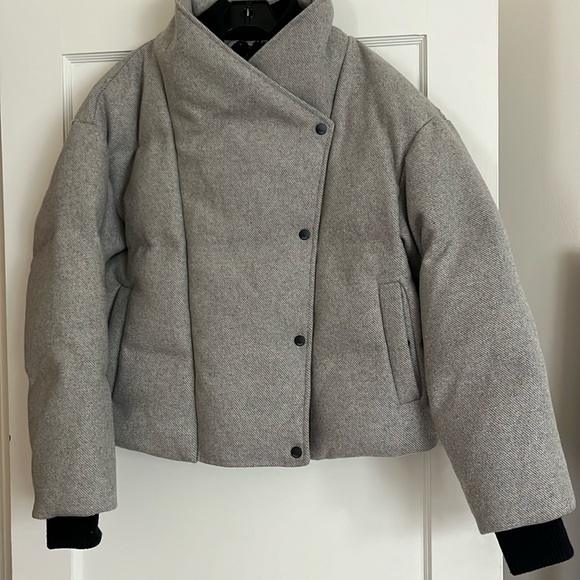 Ba&sh Boston wool puffer jacket coat size 2 / medium - Picture 3 of 9